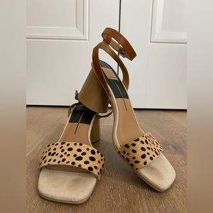 Dolce Vita leopard sandals size 9